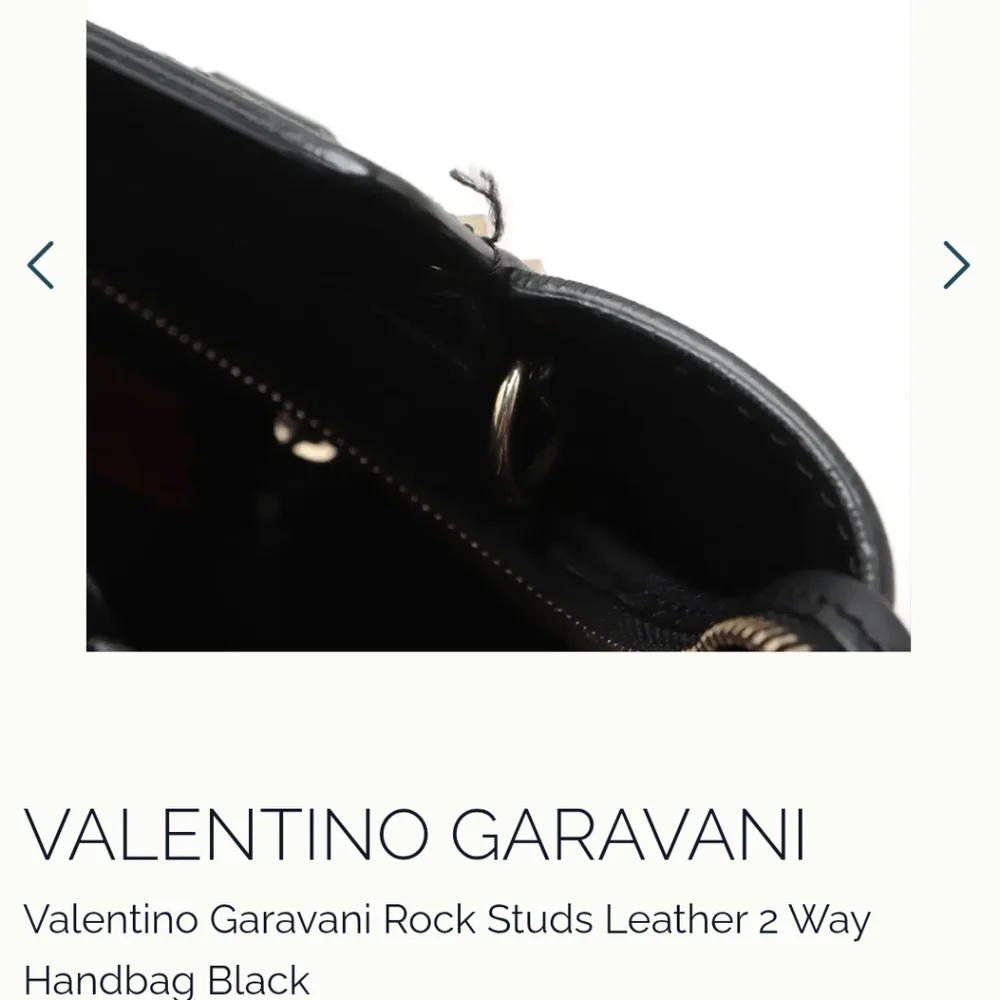 Valentino Garavani Black Tote with Silver Studs - Picture 13 of 13